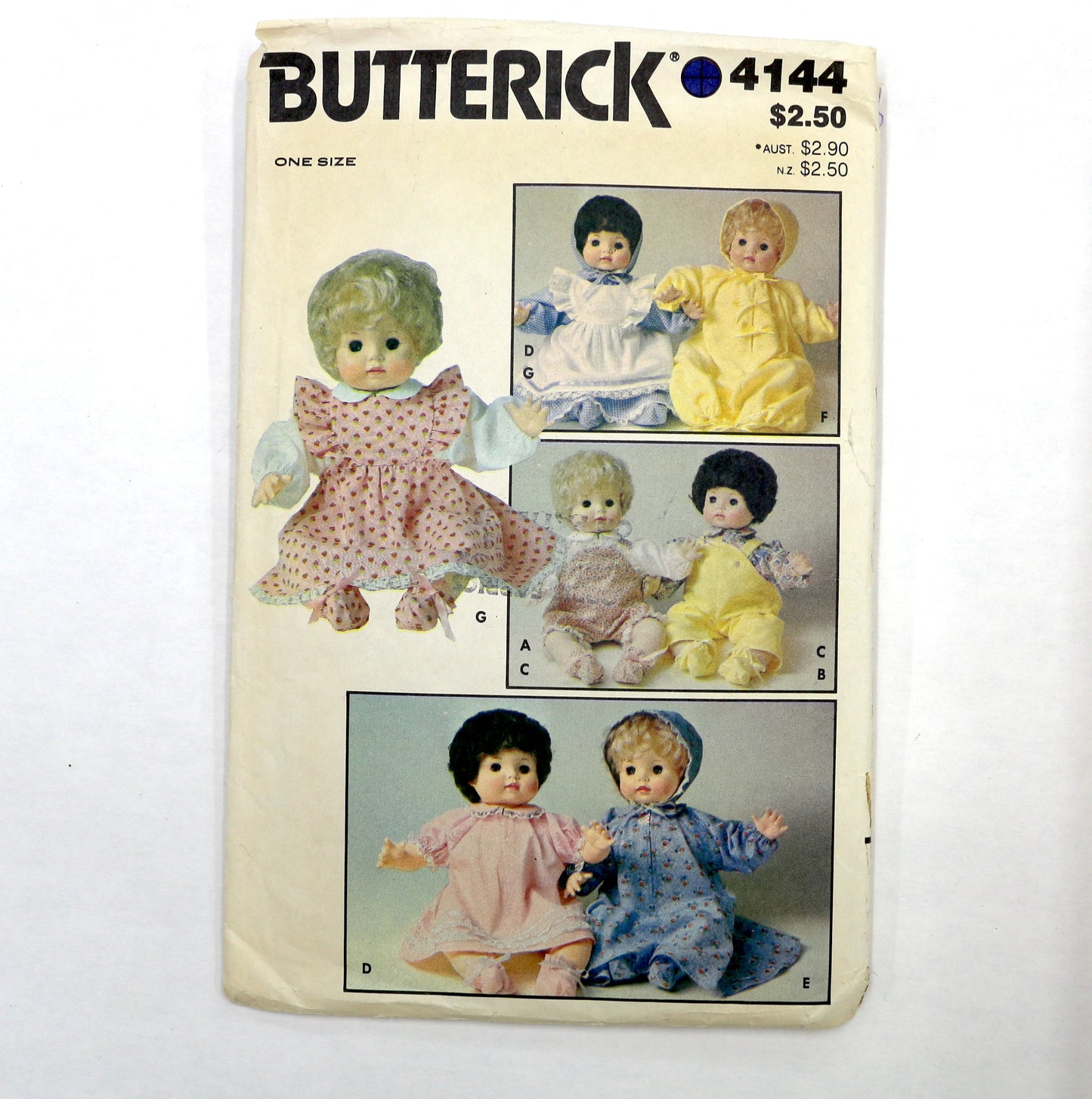 Butterick 4144 Doll Clothes Sewing Pattern