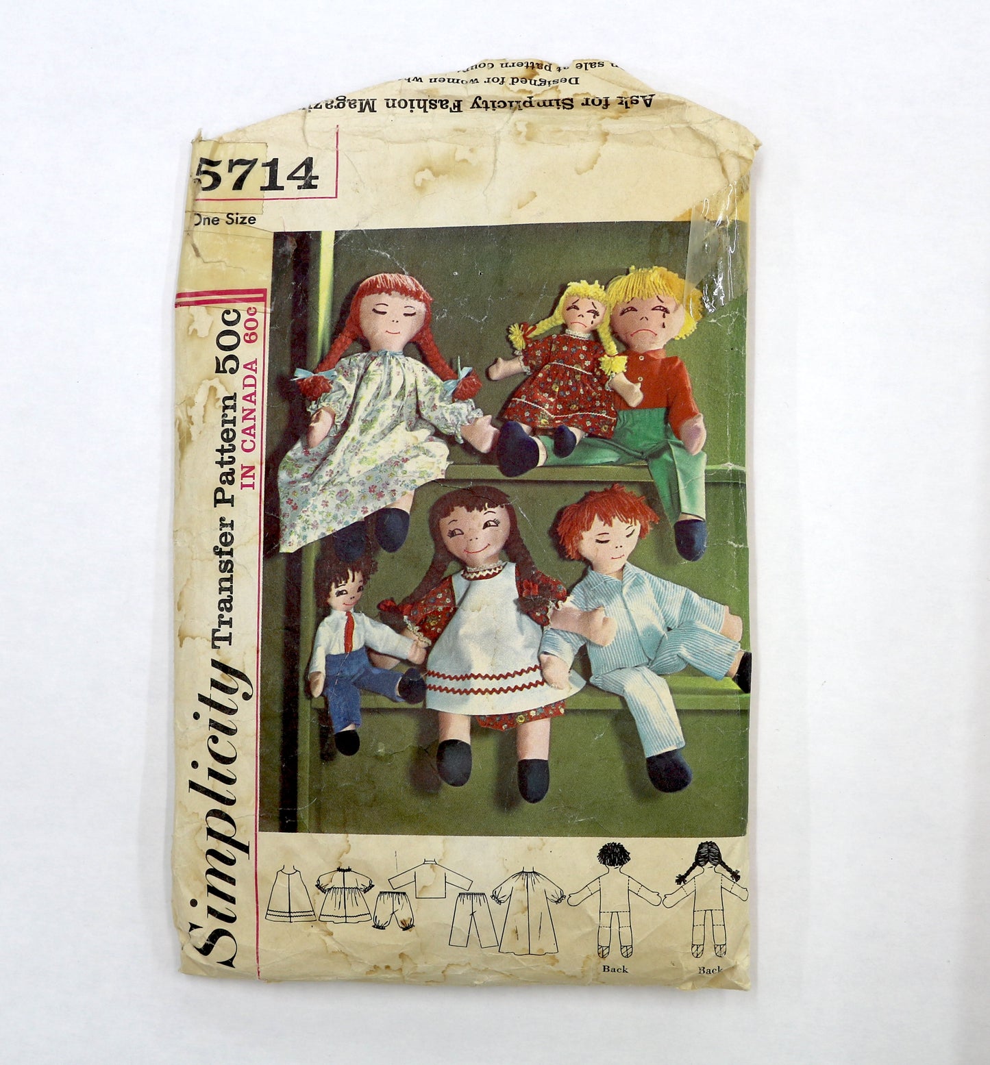 Simplicity 5714 Doll Sewing Pattern