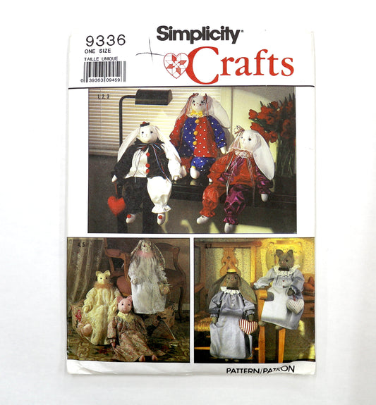 Simplicity Crafts 9336 24" Bunny or Cat Sewing Pattern