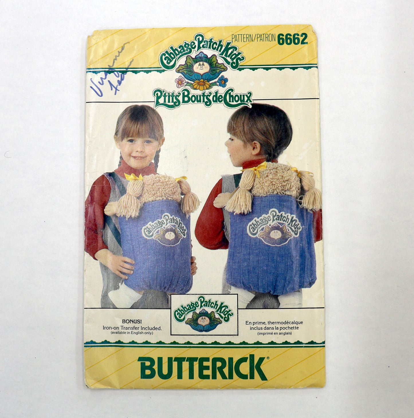 Butterick Cabbage Patch Kids Carrier Sewing Pattern