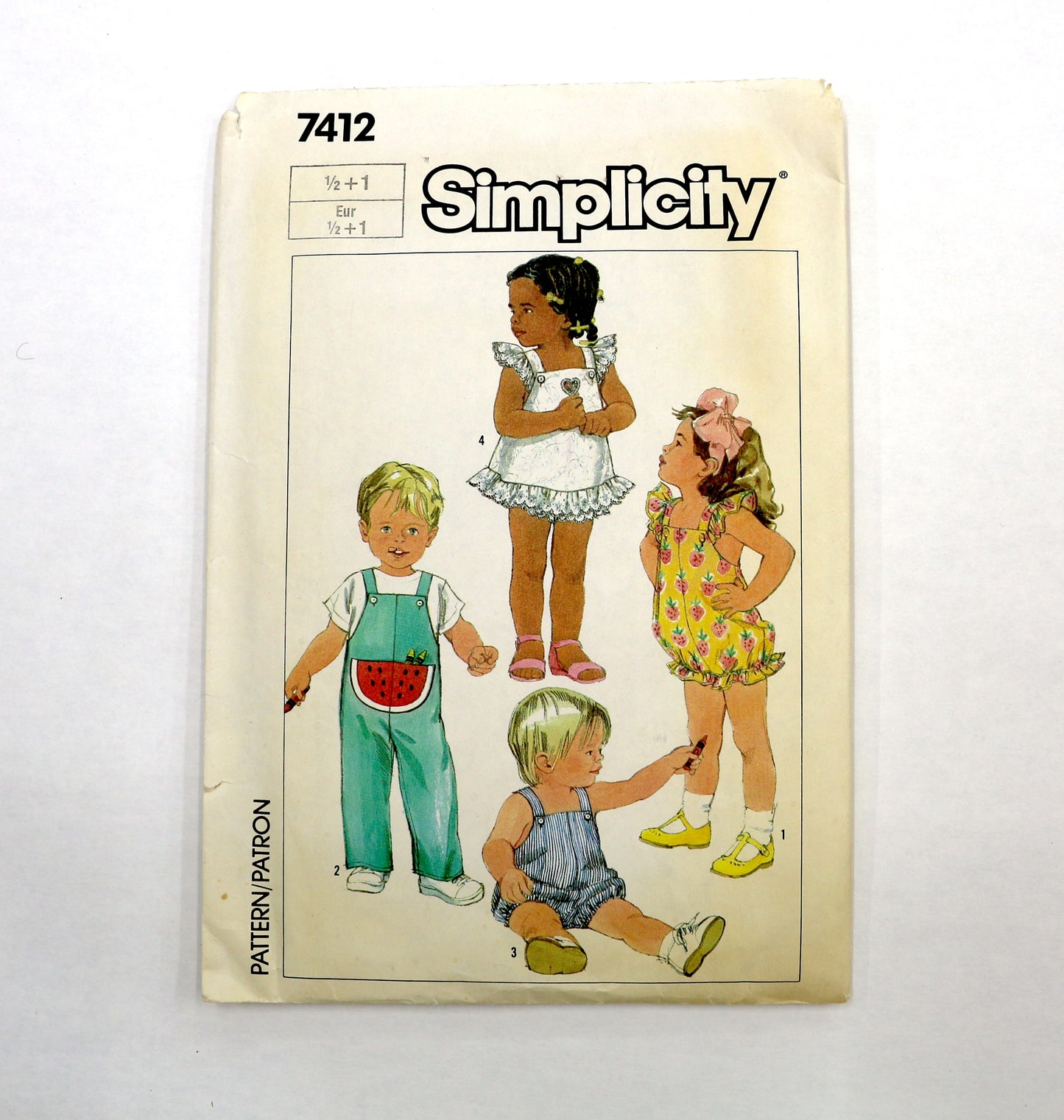 Simplicity 7412 Toddlers Jumpsuit Sewing Pattern