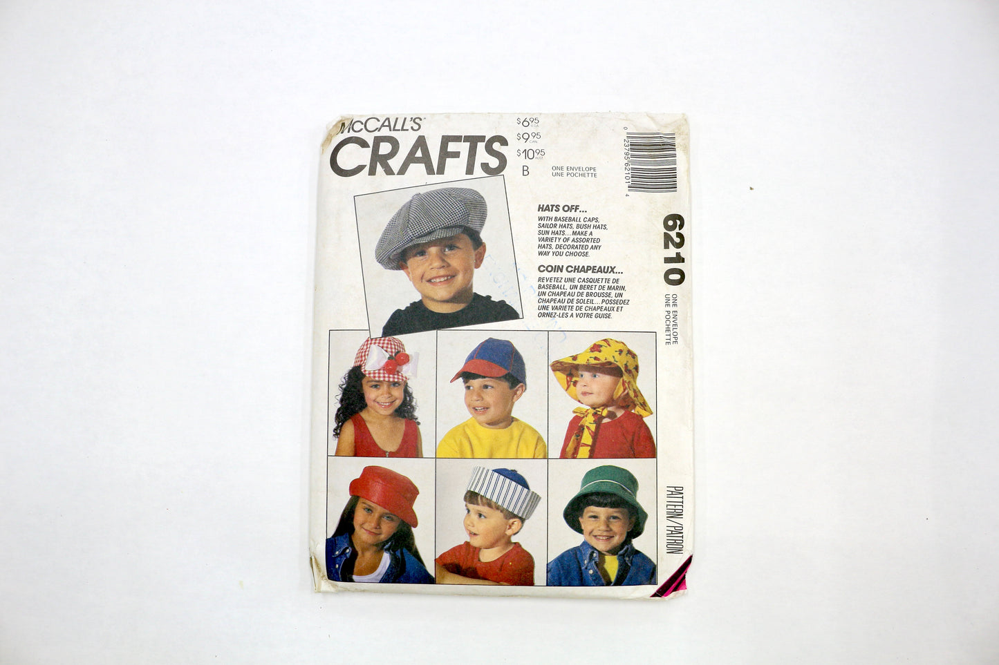 McCalls 6210 Childs Hat Sewing Pattern