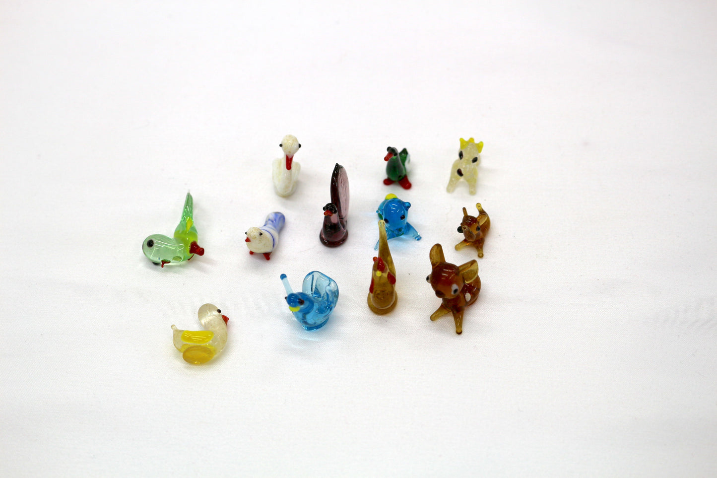 🐾 Bundle of Small Glass Figurines – Perfectly Imperfect Treasures! 🐾