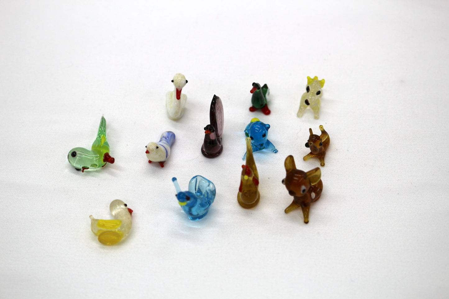 🐾 Bundle of Small Glass Figurines – Perfectly Imperfect Treasures! 🐾