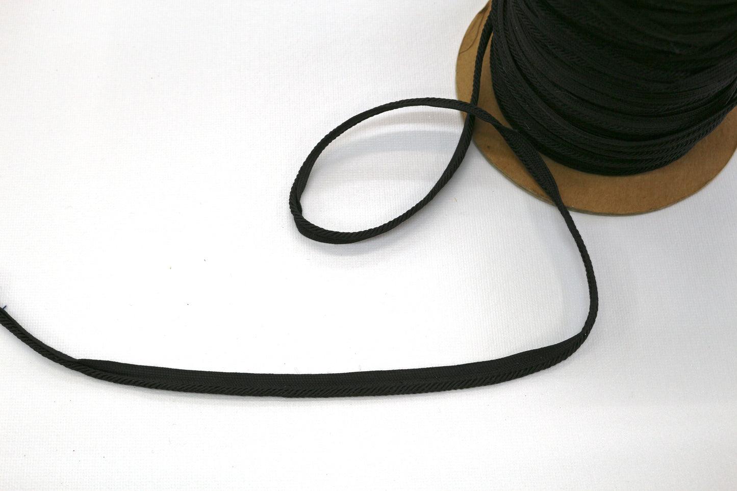 1/4" Black Rope Trim – 1.25-Pound Spool