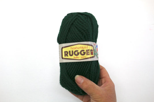 Vintage Rugger Yarn – 80% Orlon & 20% Virgin Wool, Dartmouth Green