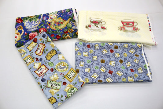 Tea-Themed Fabric Bundle – Perfect for Cozy & Charming Creations