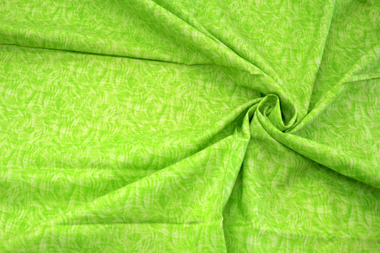 Funky Green Cotton Fabric – 43" x 1 Yard