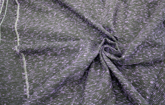Purple and Black Suiting Fabric – 58" x 1+ Yards