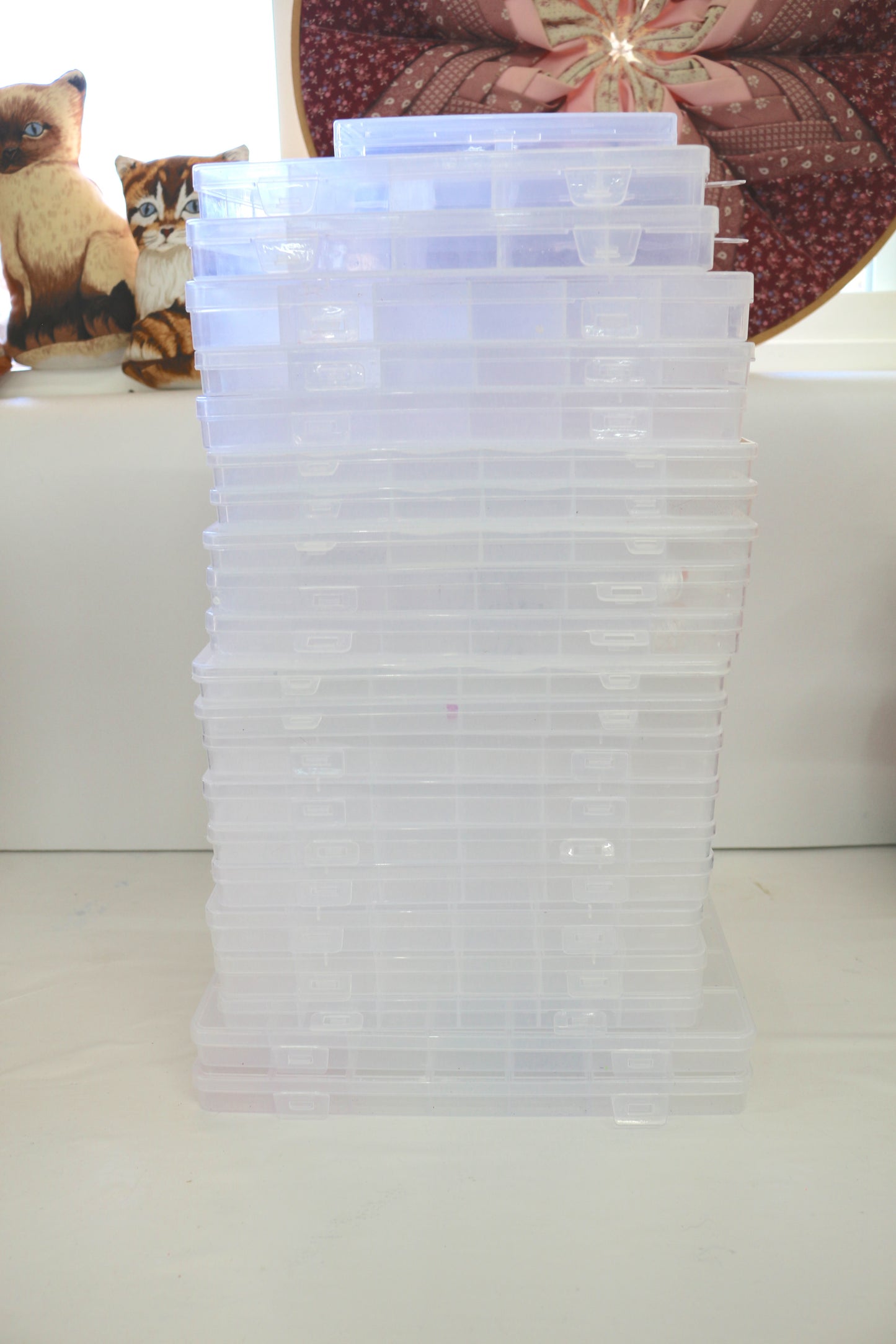 Bundle of Clear Bead Boxes – Set of 21 Containers