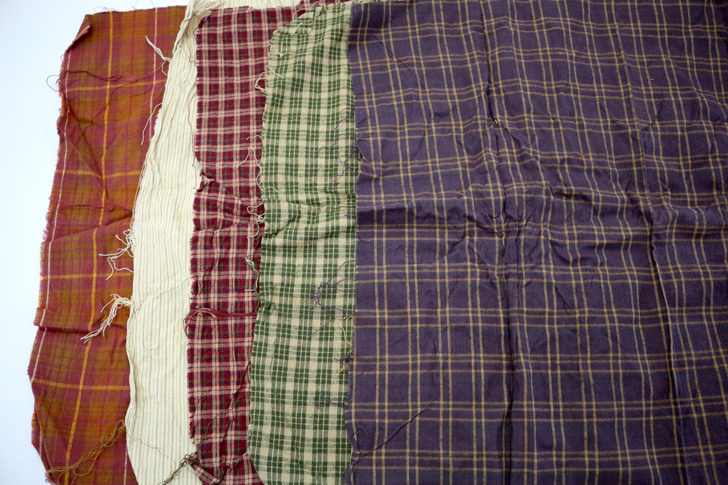 "Plum Perfect" Fat Quarter Bundle – Purple Plaid (Cotton & Flannel Mix)
