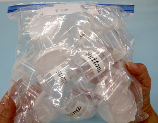 "Tiny Storage Bonanza" – Gallon Bag of Clear Containers