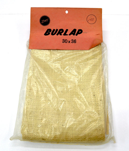 Burlap Fabric – 30" x 36" Sealed Package