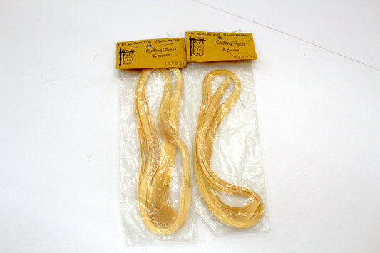 Quilling Paper – 2 Pouches of Yellow Tones (35 Strips Each)