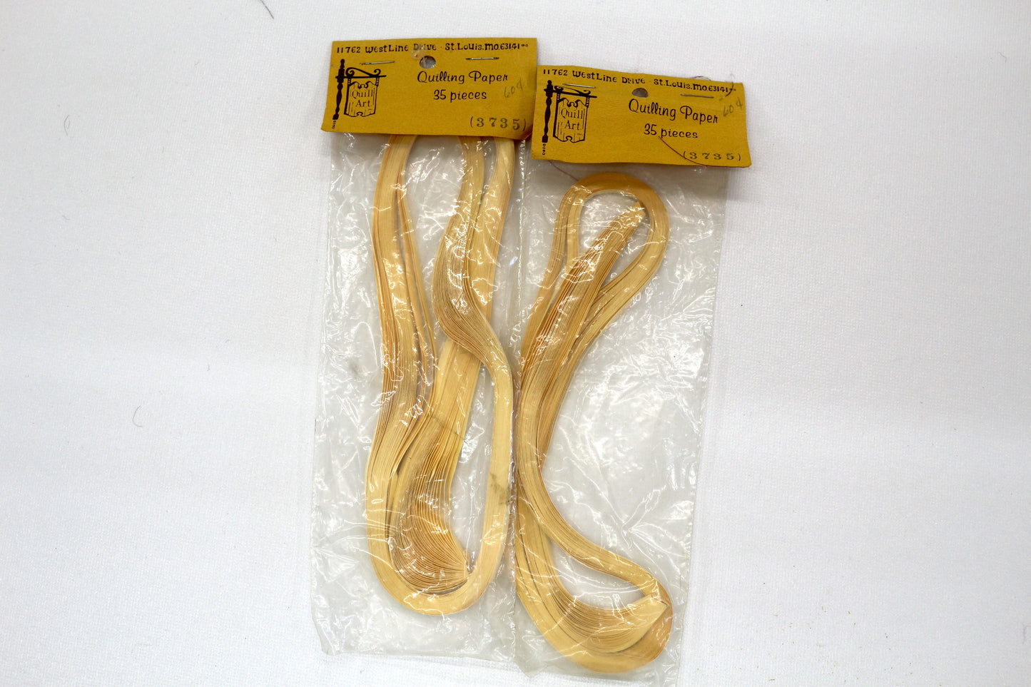 Quilling Paper – 2 Pouches of Yellow Tones (35 Strips Each)