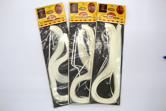 Quilling Paper – White, 1/8" x 23" Strips