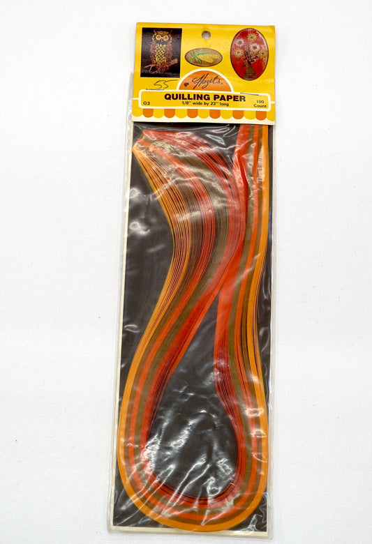 Quilling Paper – Autumn Tones, 1/8" x 23" Strips