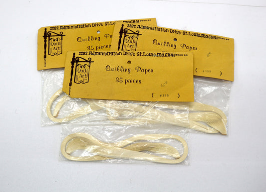 Quilling Paper Bundle – White Strips