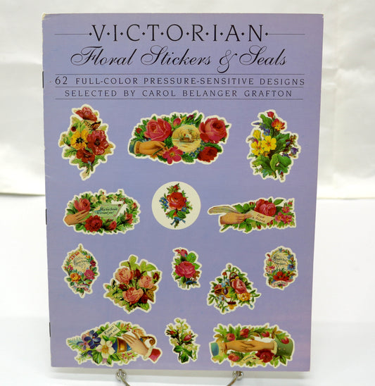 Victorian Floral Stickers & Seals – Unused Book