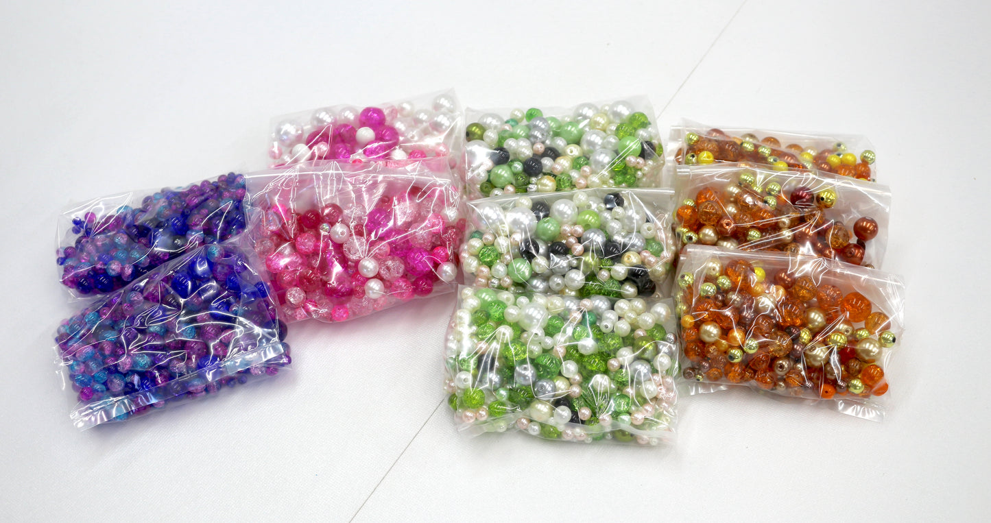 Bead Grab Bags – Approx. 6 oz Each – Choose Your Colorway