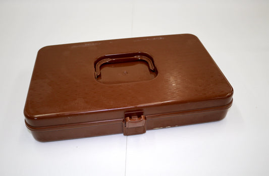 Vintage Thread Holder – Chocolate Brown (12.5" x 8" x 2.25")