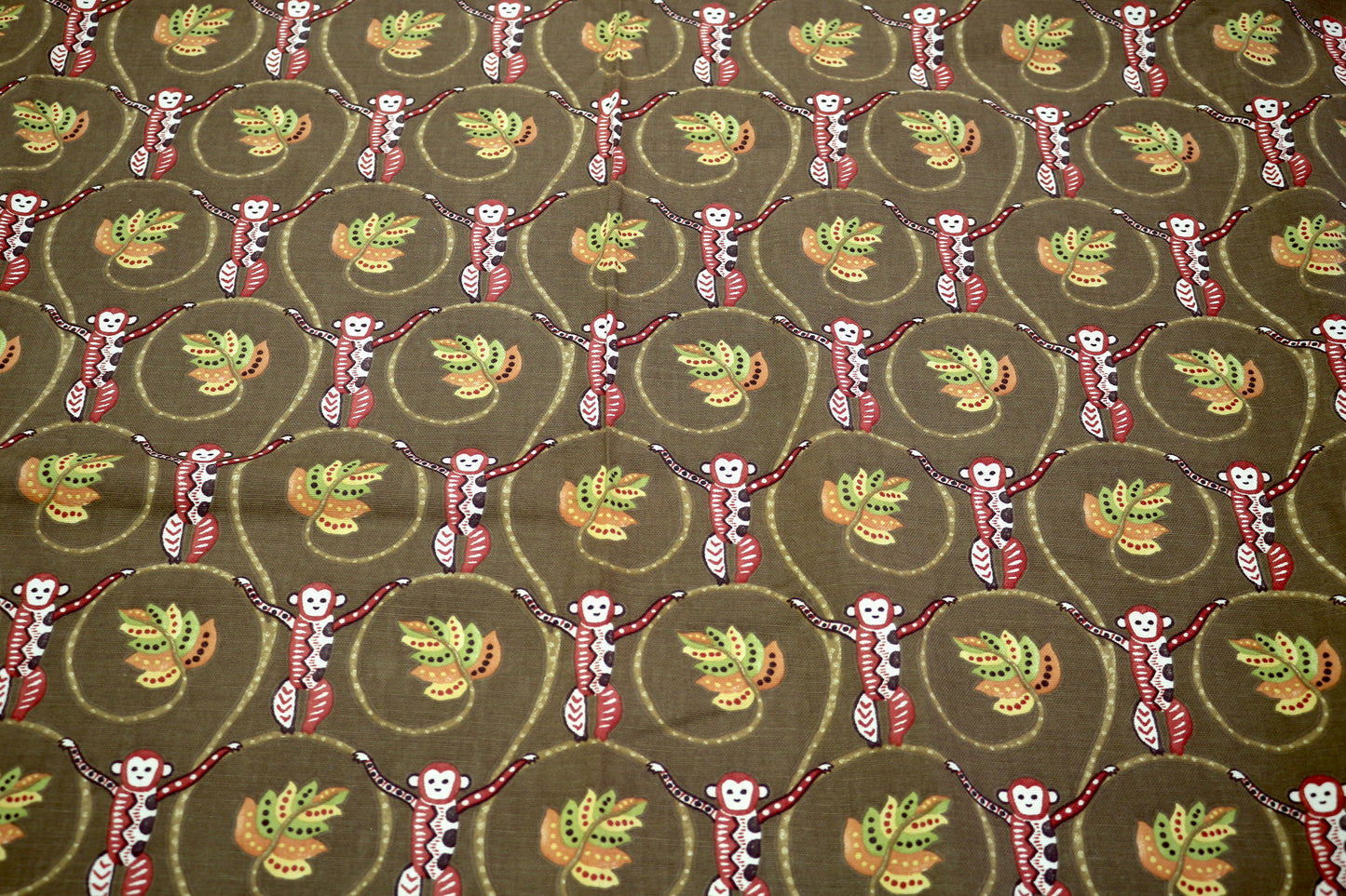 Mid-Weight Cotton Fabric – Monkey Design (56" x 4.75 Yards)