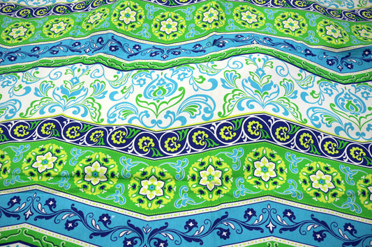 “Mod Meadow” – 70s-Inspired Mid-Weight Cotton Fabric (56" x 3 Yards)