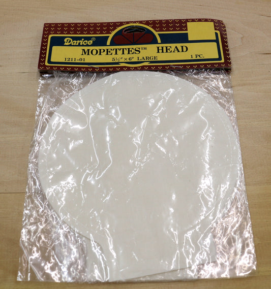 Moppet Doll Heads – 5.5" x 6" for Handmade Dolls or Retro Crafts