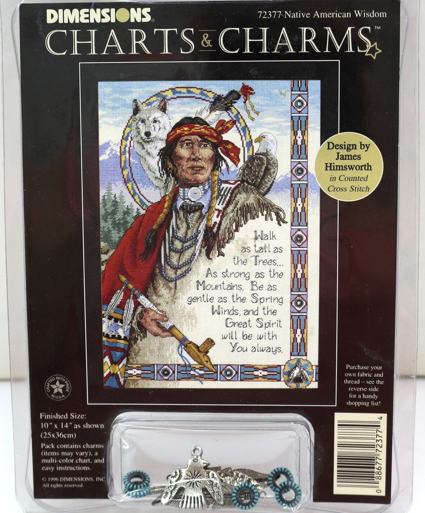 Charts & Charms: Native American Wisdom – Cross Stitch Chart with Charms