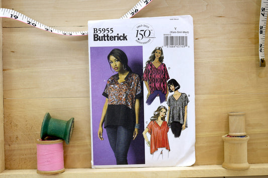 Butterick 5955 Misses Top Sewing Pattern size 4-26