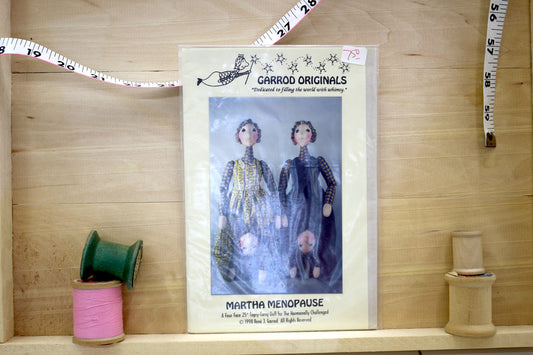 Garrod Originals Martha Menopause Doll Sewing Pattern
