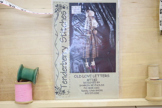 Tenderberry Stitches Old Love Letters 41" Doll Sewing Pattern