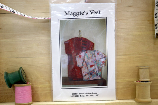 Maggie's Vest size small - large Sewing Pattern