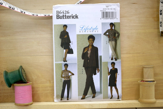 Butterick 6426 Misses Petite Jacket , Top, Tunic, Dress and Pants Sewing Pattern size 6-22