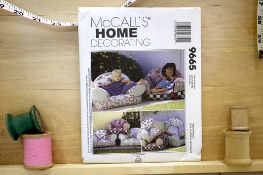 McCalls Home Decorating 9665 Kids Chair Sewing Pattern