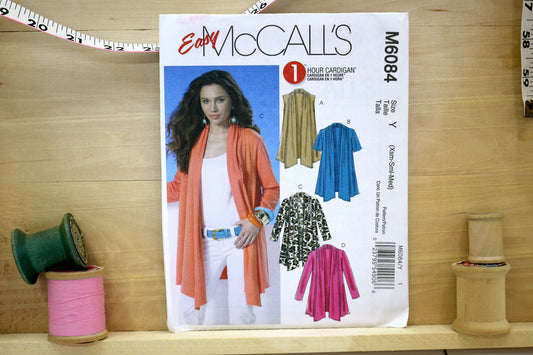 McCalls 6084 Misses Cardigans size 4-26 Sewing Pattern