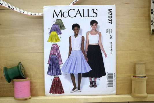 McCalls 7097 Misses Skirt  Sewing Pattern size 6-22