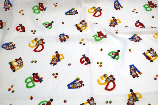 Retro Baby 70s Nursery Cotton 44" x 1 yd – Lightweight
