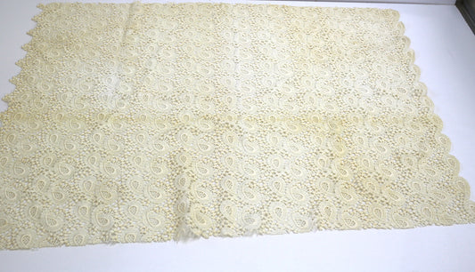 Tea-Stained Cotton Lace – 25" x 33"