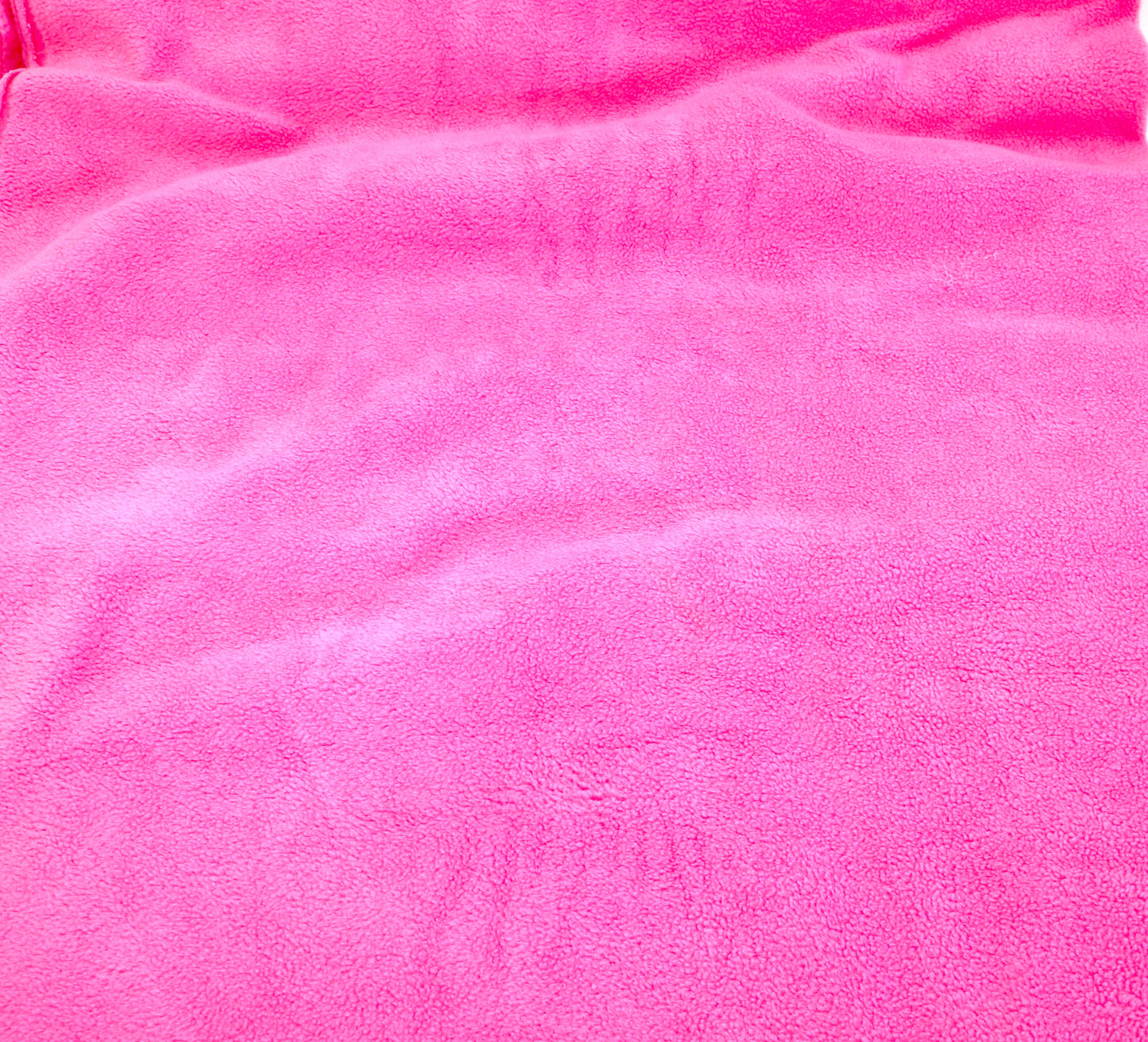 Bubble Gum Pink Fleece Fabric – 64" x 4 Yards