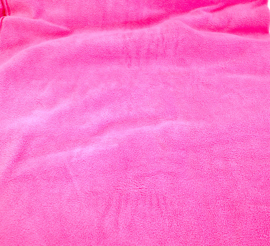 Bubble Gum Pink Fleece Fabric – 64" x 4 Yards