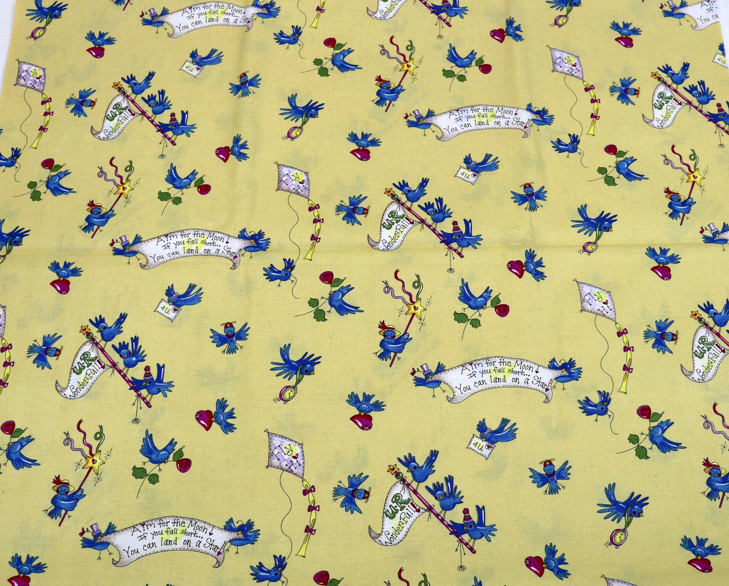 Supportive Blue Birds Quilting Cotton – 45" x 2 Yards