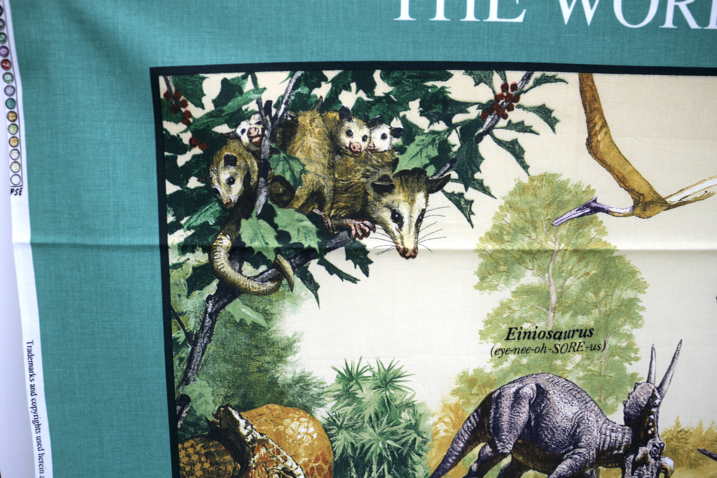 Dinosaur Fabric Panel – 46" x 35"