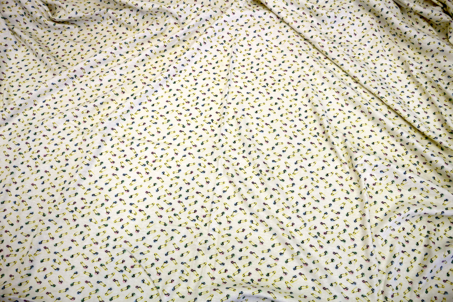 2-Way Stretch Knit Fabric – Safety Pin Pattern – 66" x 1.5 Yards