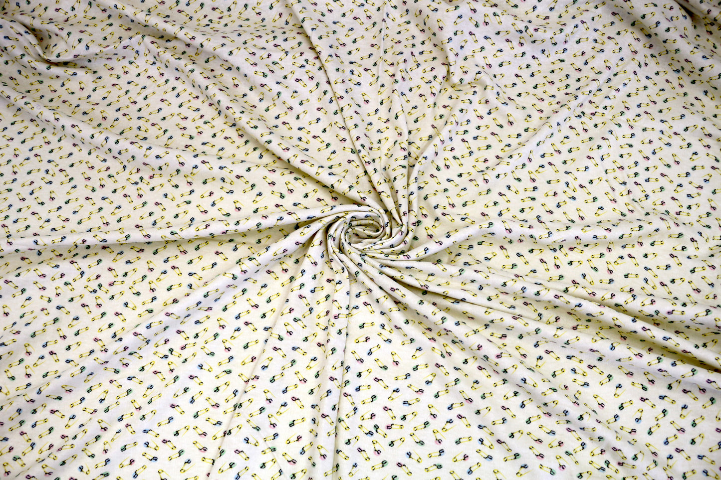 2-Way Stretch Knit Fabric – Safety Pin Pattern – 66" x 1.5 Yards
