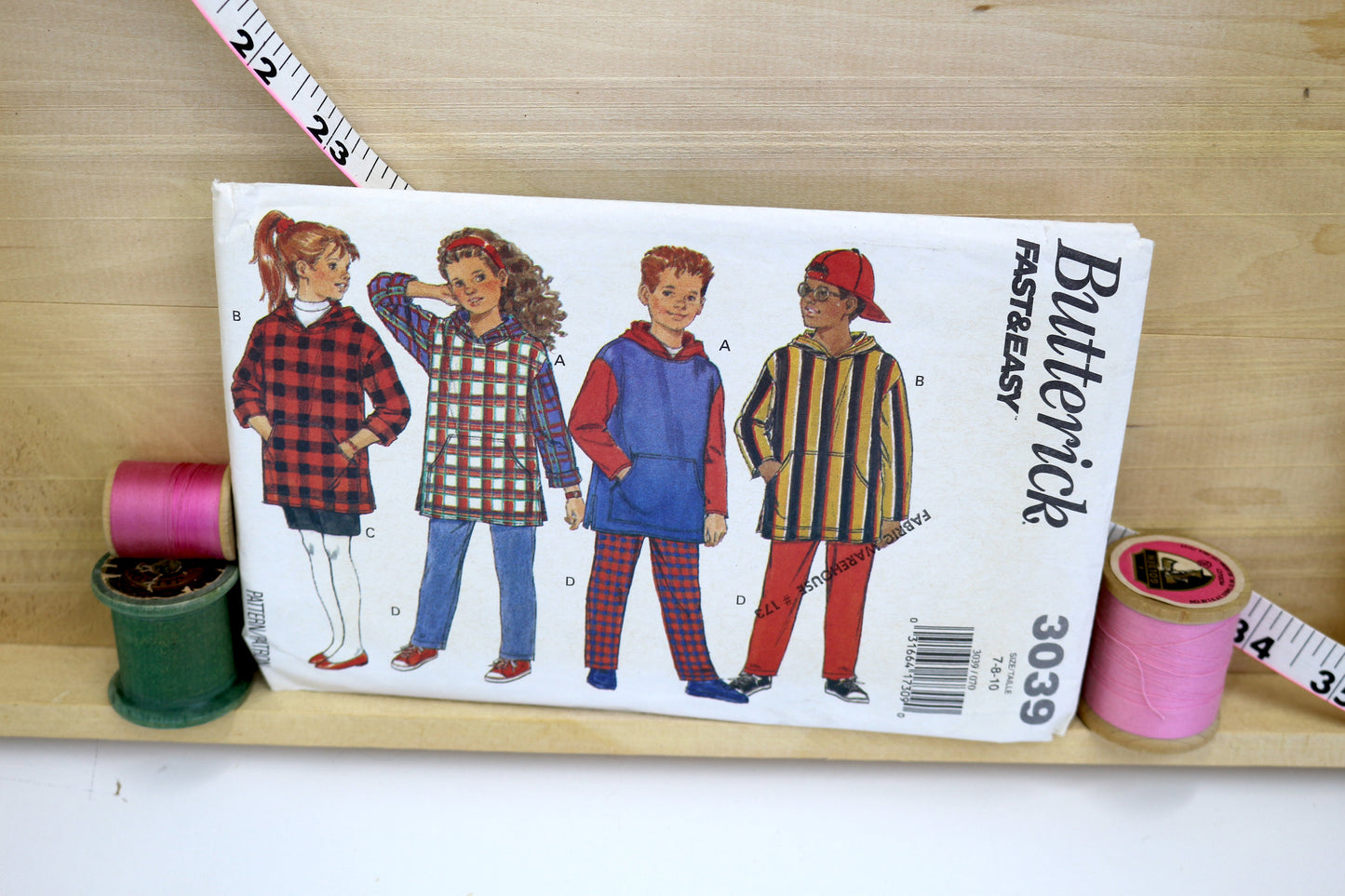 Butterick 3039 Kids Top, Skirt and Pant Sewing Pattern