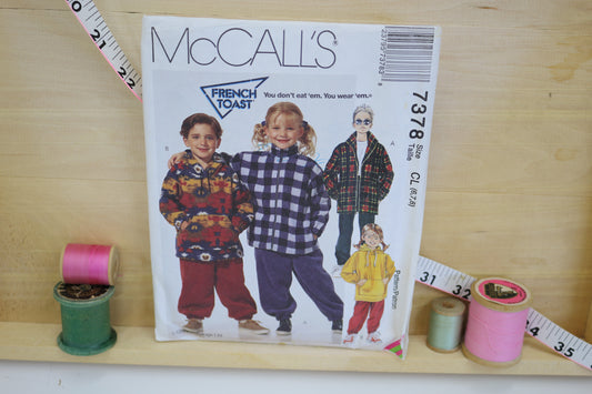 McCall's Children's Jacket and Top Pull On Sewing Pattern