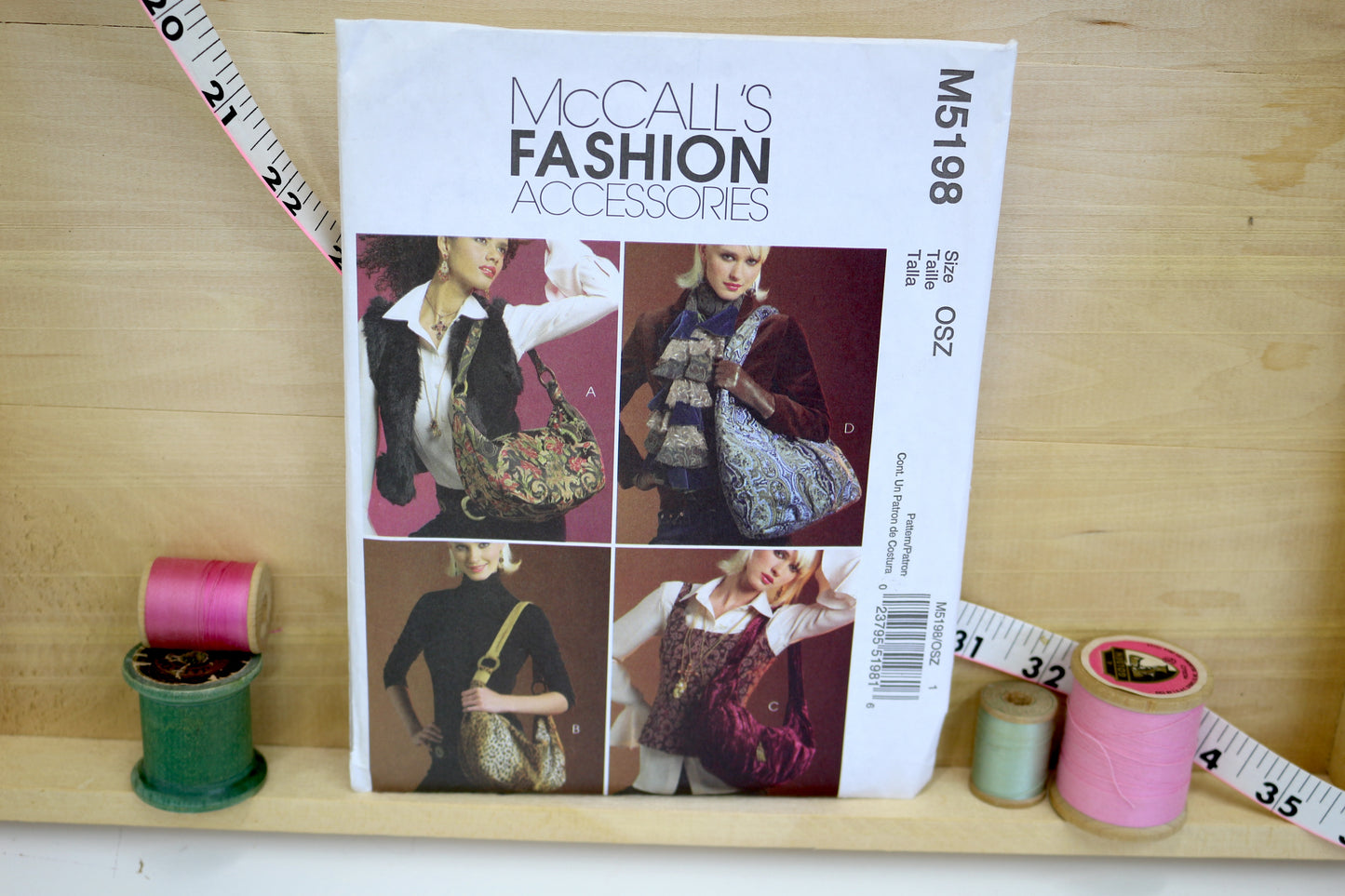 McCall's Fashion Accessories Hobo Bag Sewing Pattern