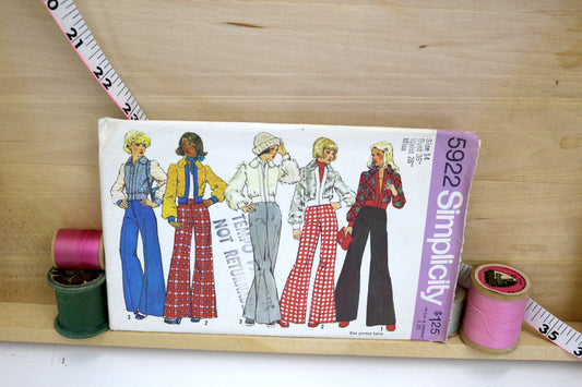Simplicity 5922 Misses Jacket and Pants Sewing Pattern size 14 Bust 36" Waist 28"