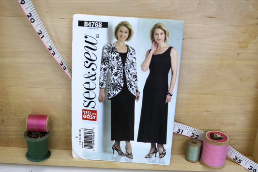 See & Sew Misses Petite Jacket and Dress Sewing Pattern size 16-22